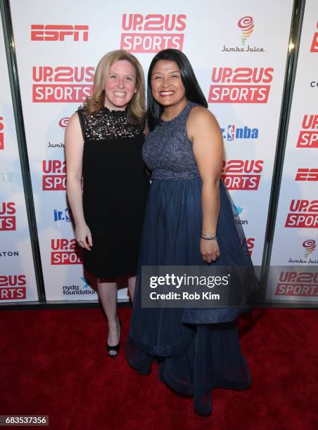 Megan Bartlett and Delmy Del Cid attend the Up2Us Sports Gala 2017 at Guastavino's on May 15, 2017 in New York City.