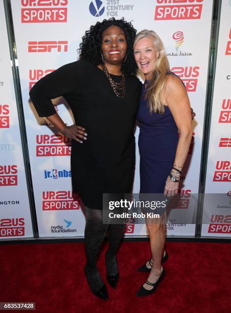 Kym Hampton and Camille Duvall attend the Up2Us Sports Gala 2017 at Guastavino's on May 15, 2017 in New York City.