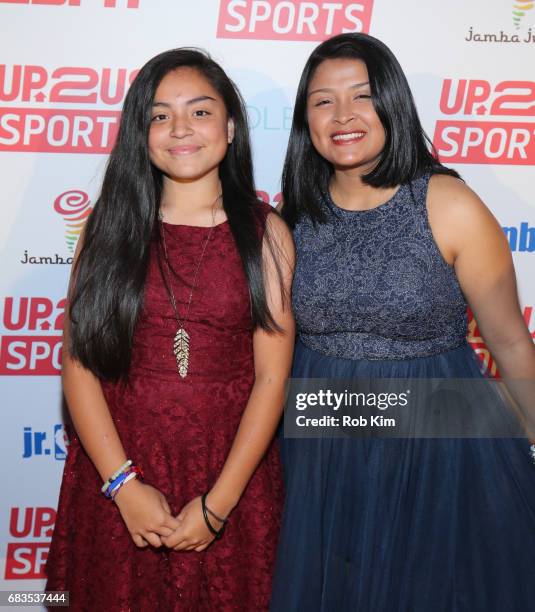 Delmy Del Cid and Meredith Cazales attend the Up2Us Sports Gala 2017 at Guastavino's on May 15, 2017 in New York City.