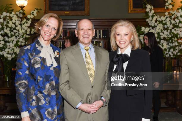 Louisa Bennett, Dr. Eric Nestler and Audrey Gruss attend Audrey Gruss' Hope for Depression Research Foundation Dinner with Author Daphne Merkin at...