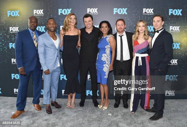 Actors Peter Macron, J. Lee, Adrienne Palicki, Seth MacFarlane, Penny Johnson Jerald, Scott Grimes, Halston Sage, and Mark Jackson of the show 'The...