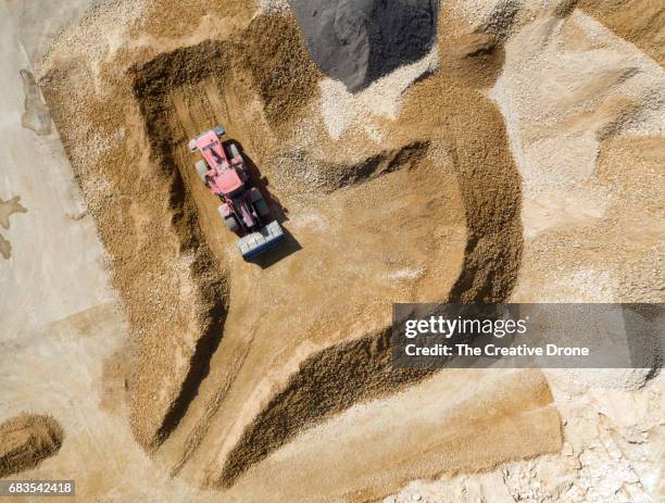 quarry site construction - mining from above stock pictures, royalty-free photos & images