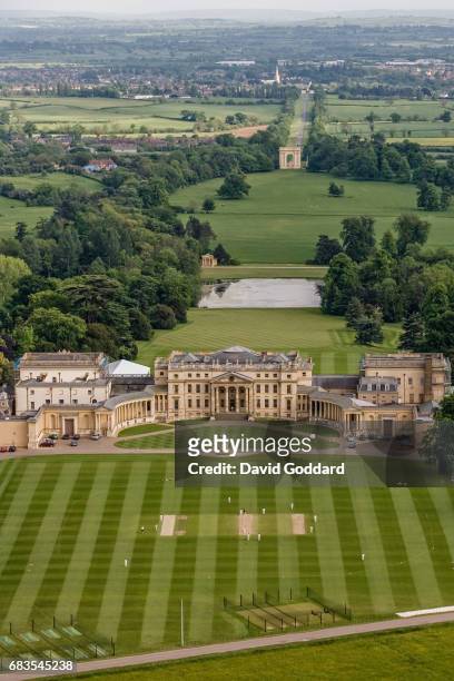 Aerial photograph of Stowe School in Buckinghamshire on May 23, 2007. This independent, Co-educational school was opened in 1923 and is located 3...