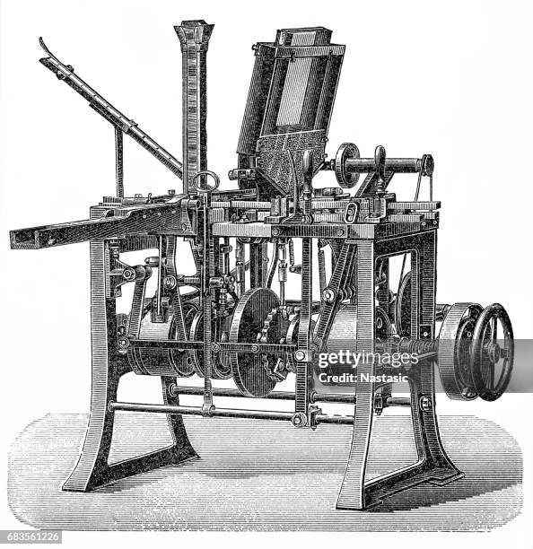 matches making machine ,machine for filling a box of matches - matchbox isolated stock illustrations