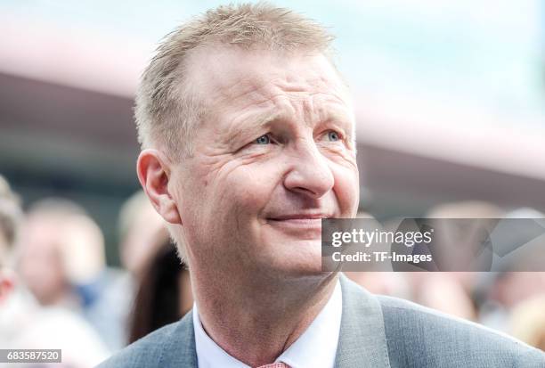 Ralf Jaeger looks on at the final SPD campaign rally in state elections in North Rhine-Westphalia on May 12, 2017 in Duisburg, Germany. "n