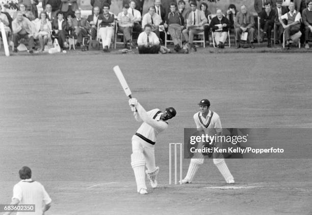 Clive Lloyd batting for Lancashire during a John Player League match against Worcestershire at Tipton Road, Dudley, 23rd August 1970. The...