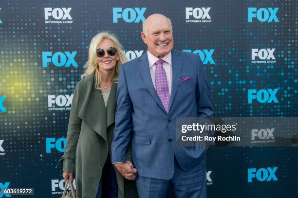 Tammy Bradshaw and Terry Bradshaw the 2017 FOX Upfront at Wollman Rink, Central Park on May 15, 2017 in New York City.