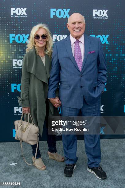 Tammy Bradshaw and Terry Bradshaw the 2017 FOX Upfront at Wollman Rink, Central Park on May 15, 2017 in New York City.