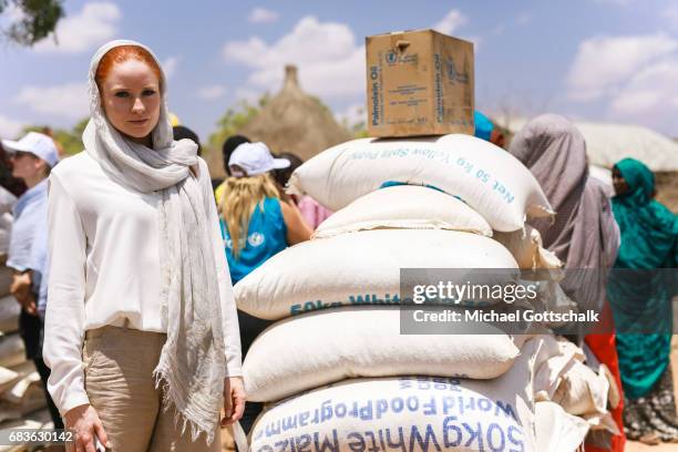 Waaf Dhuung, Ethiopia Barbara Meier, model and BMZ textile ambassador, visits a village in the Somali region in Ethiopia, where Pastorale settled...