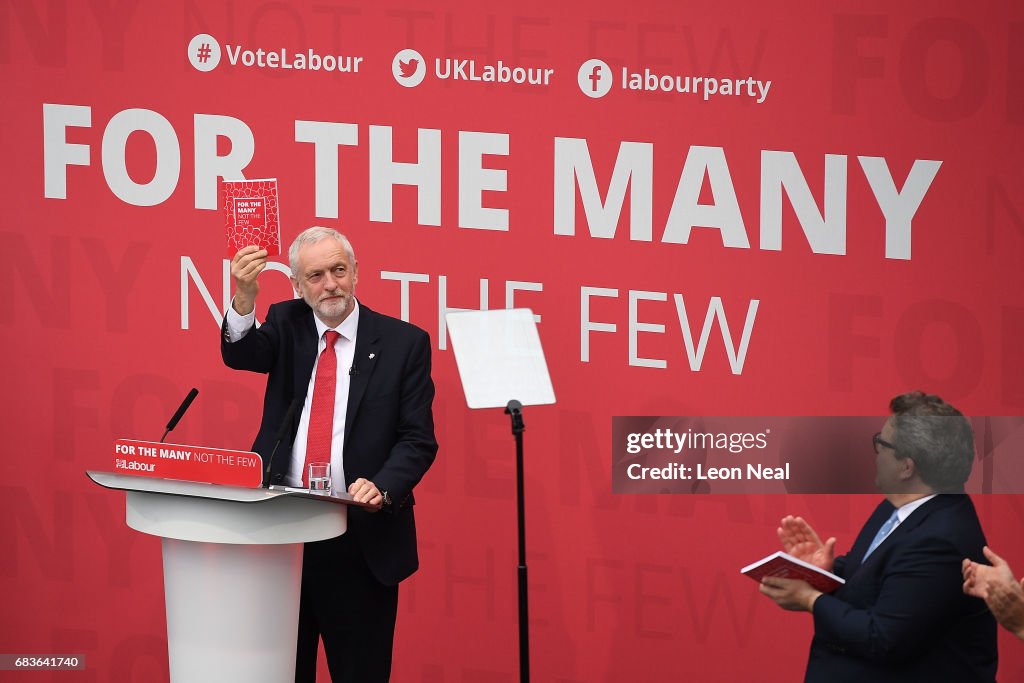 Jeremy Corbyn Launches The Labour Party Election Manifesto