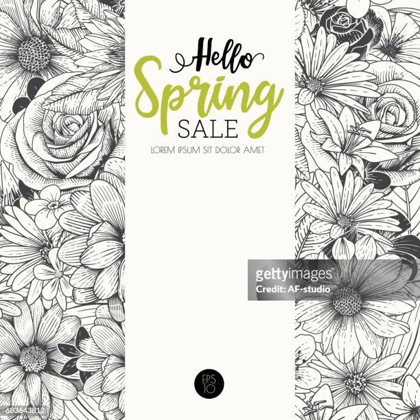 floral background - gerbera daisy stock illustrations