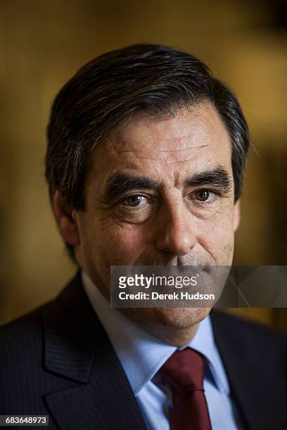 November 4th 2009: French Prime minister François Fillon photographed in his office as he gave an interview to journalists from 'Le Monde' in...