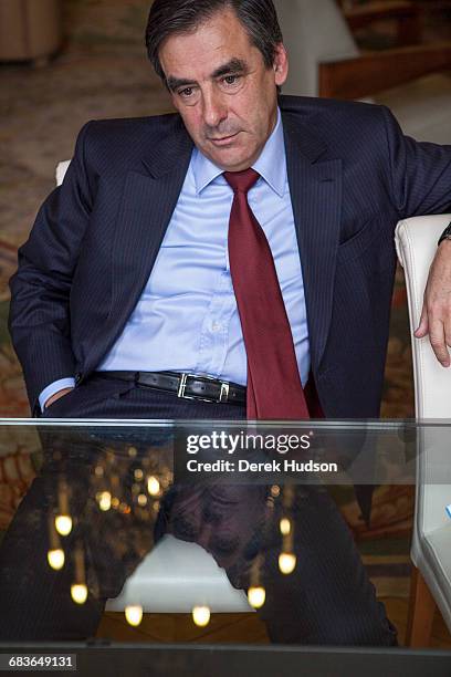 November 4th 2009: French Prime minister François Fillon photographed in his office as he gave an interview to journalists from 'Le Monde' in...