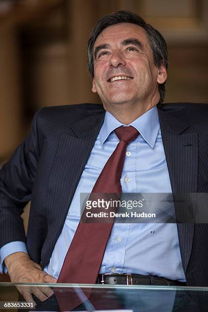 November 4th 2009: French Prime minister François Fillon photographed in his office as he gave an interview to journalists from 'Le Monde' in...