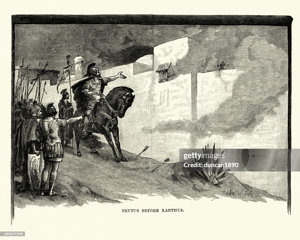 History of Ancient Rome - Brutus before Xanthus