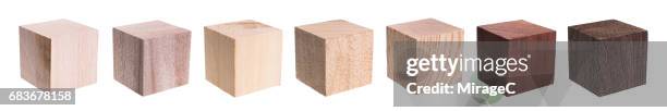 various kind of wooden blocks - block stock-fotos und bilder