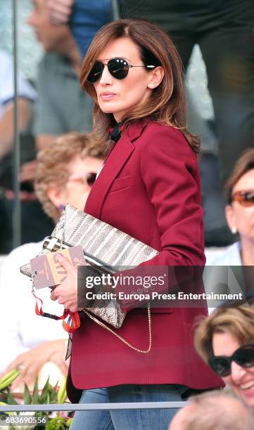 Nieves Alvarez attends Mutua Madrid Open tennis at La Caja Magica on May 14, 2017 in Madrid, Spain.