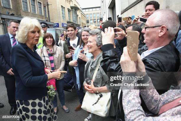 Prince Charles, Prince of Wales and Camilla, Duchess of Cornwall visit the historic Covered Market to sample produce and meet independent vendors at...