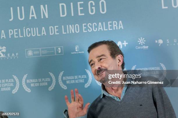 Juabn Diego attends 'No Se Decir Adios' photocall at Eurostars Central Hotel on May 16, 2017 in Madrid, Spain.