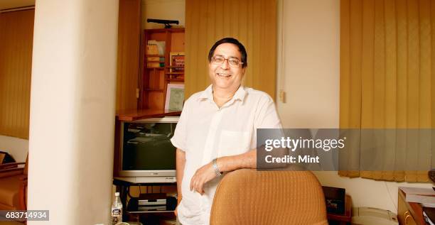 Prof TCA Anant - Chief Statistician of India , photographed at his office at Sardar Patel Bhavan in New Delhi.