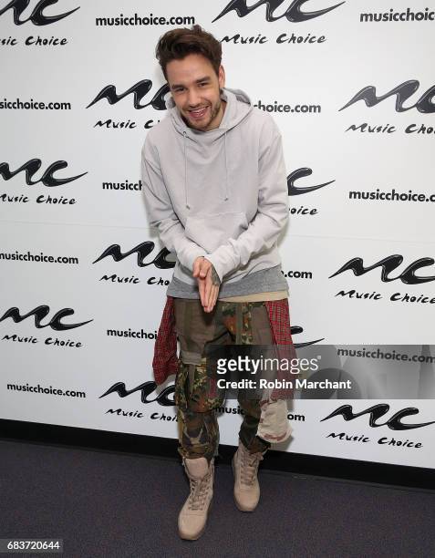Liam Payne visits Music Choice on May 16, 2017 in New York City.