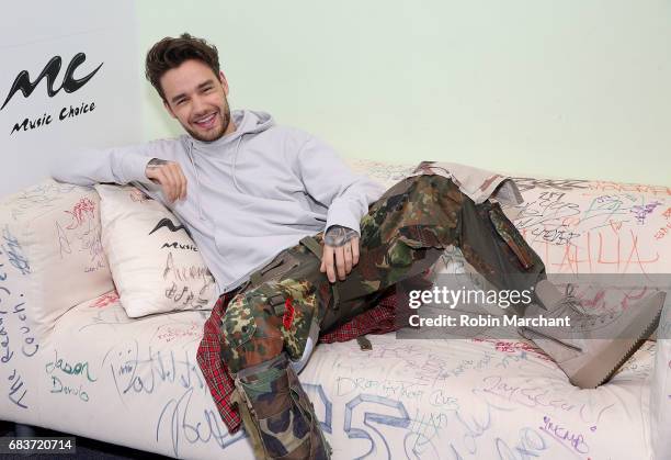 Liam Payne visits Music Choice on May 16, 2017 in New York City.