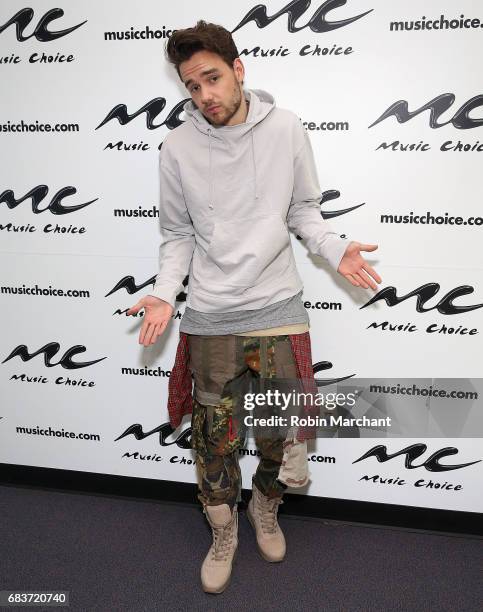 Liam Payne visits Music Choice on May 16, 2017 in New York City.