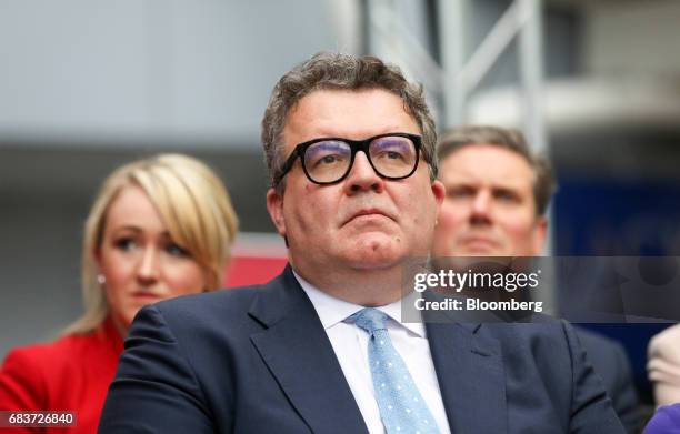 Tom Watson, deputy leader of the U.K. Opposition Labour Party, attends at a speech marking the publication of the partys manifesto in Bradford, U.K.,...