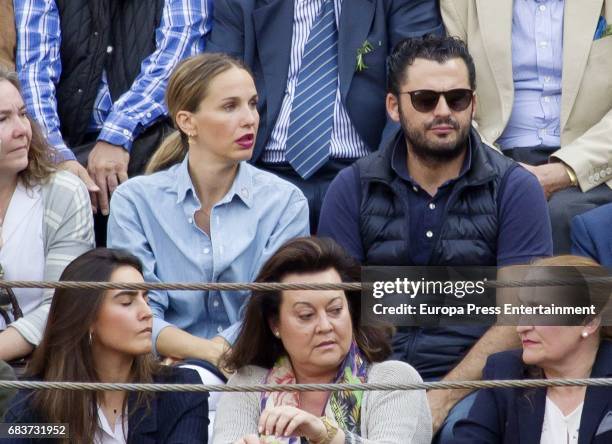 Emiliano Suarez and Carola Baleztena attend 'San Isidro' Bullfight Fair at Las Ventas bullring on May 15, 2017 in Madrid, Spain.