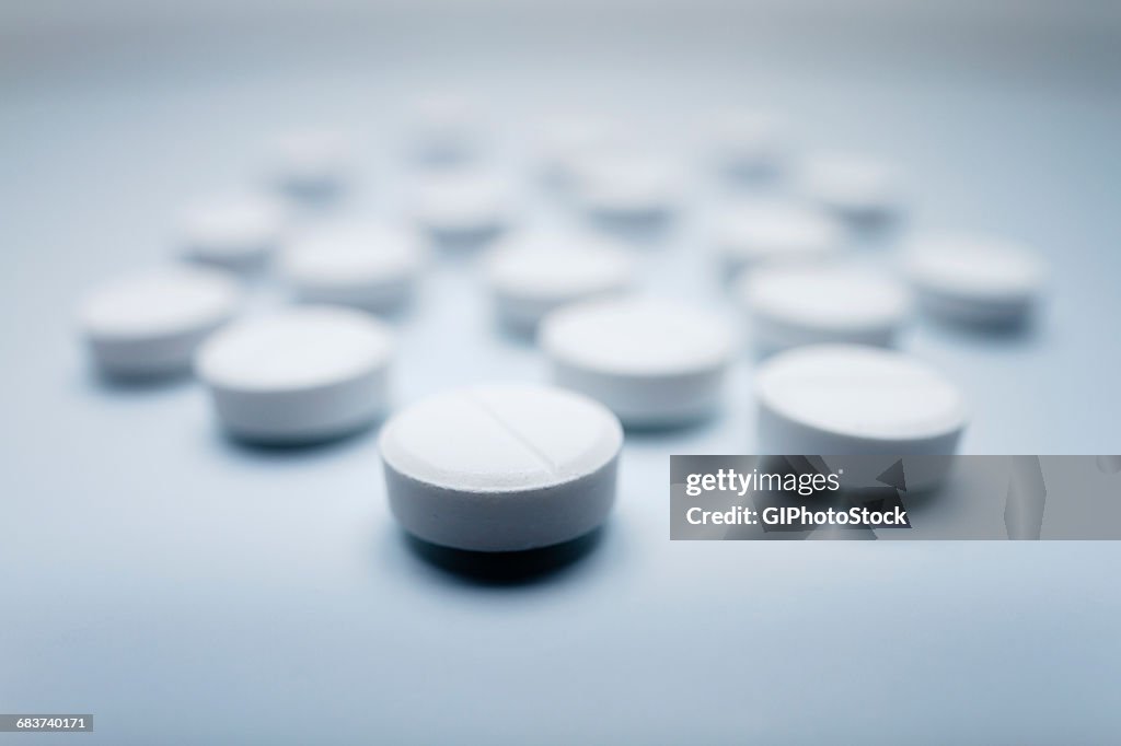 White circular pills