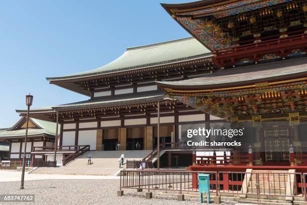 great main hall, narita-san shinshoji temple, narita, japan - chisa and stock pictures, royalty-free photos & images