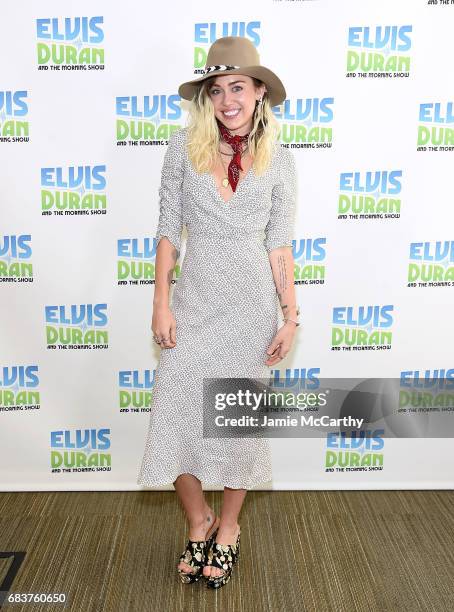 Miley Cyrus visits "The Elvis Duran Z100 Morning Show" at Z100 Studio on May 16, 2017 in New York City.