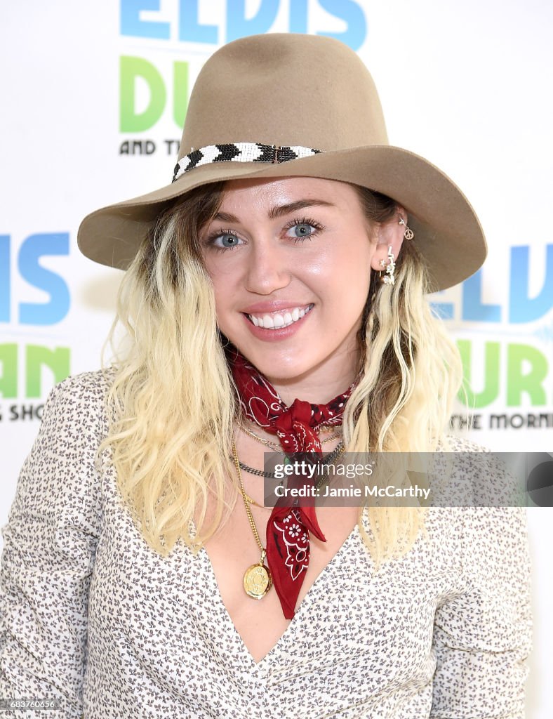Miley Cyrus Visits "The Elvis Duran Z100 Morning Show"