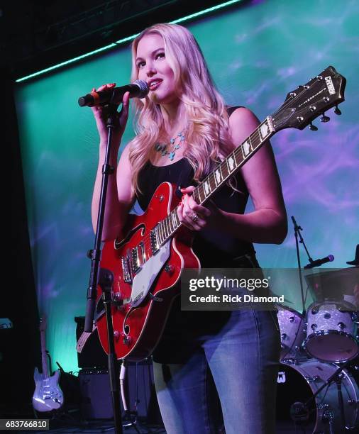 Singer/Songwriter Ashley Campbell performs during Music Biz 2017 - Industry Jam 2 at the Renaissance Hotel on May 15, 2017 in Nashville, Tennessee.