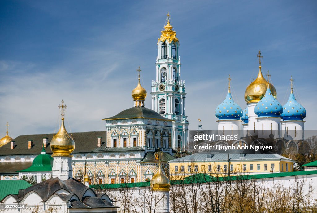 View of Trinity Monastery (lavra) in Sergiev Posad, Russia