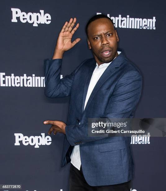 Actor Malcolm Barrett of Timeless attends Entertainment Weekly & People New York Upfronts at 849 6th Ave on May 15, 2017 in New York City.