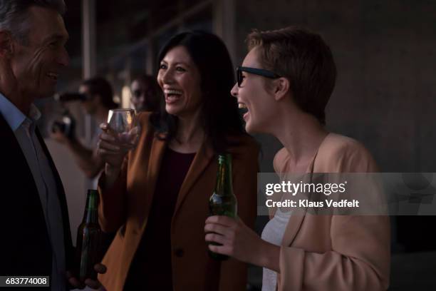 group of businesspeople having friday night drinks - happy hour bildbanksfoton och bilder