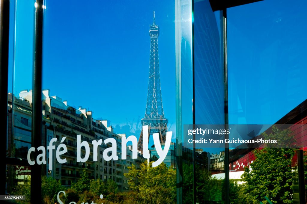 THE EIFFEL TOWER FROM BRANLY MUSEUM, PARIS, FRANCE