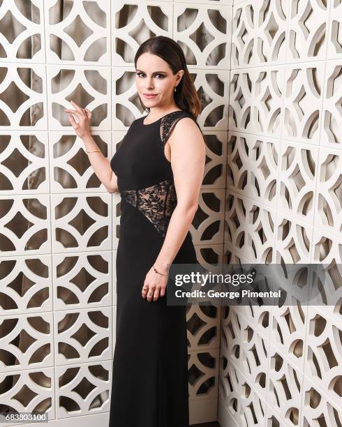 Actress Emily Hampshire poses at the 2016 Canadian Screen Awards Portrait Studio at the Sony Centre for the Performing Arts on March 13, 2016 in...