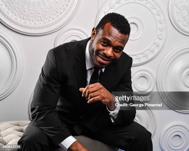 Actor Lyriq Bent poses in the E-Talk Portrait Studio at the 2017 Canadian Screen Awards at the Sony Centre For Performing Arts on March 12, 2017 in...
