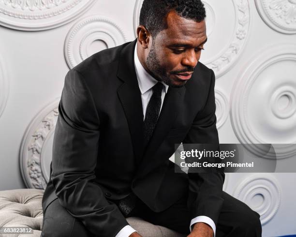 Actor Lyriq Bent poses in the E-Talk Portrait Studio at the 2017 Canadian Screen Awards at the Sony Centre For Performing Arts on March 12, 2017 in...