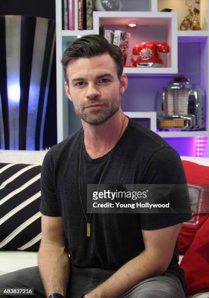 May 12: Daniel Gillies visits the Young Hollywood Studio on May 12, 2017 in Los Angeles, California.