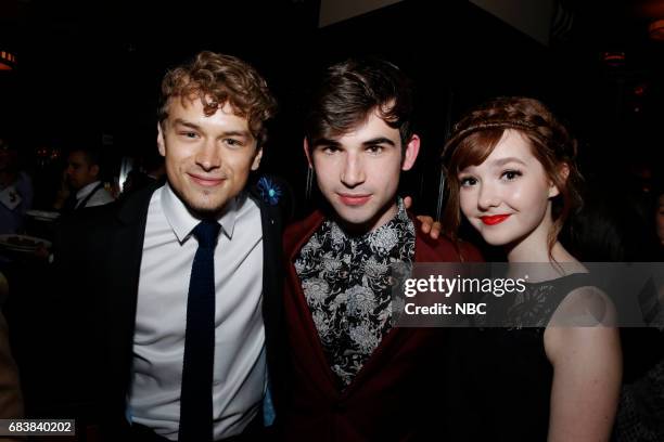 S Party at Del Posto Celebrating NBC's New Season -- Pictured: Rarmian Newton, Ted Sutherland, Taylor Richardson, "Rise" on NBC --