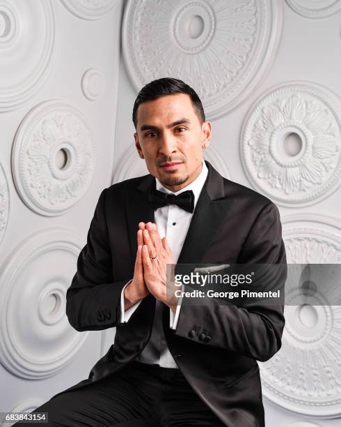 Michael Reventar poses in the E-Talk Portrait Studio at the 2017 Canadian Screen Awards at the Sony Centre For Performing Arts on March 12, 2017 in...