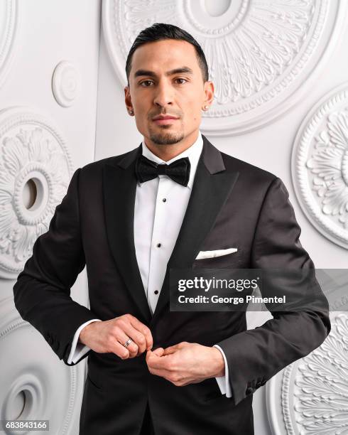 Michael Reventar poses in the E-Talk Portrait Studio at the 2017 Canadian Screen Awards at the Sony Centre For Performing Arts on March 12, 2017 in...