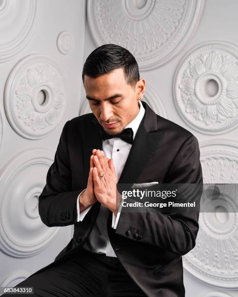 Michael Reventar poses in the E-Talk Portrait Studio at the 2017 Canadian Screen Awards at the Sony Centre For Performing Arts on March 12, 2017 in...