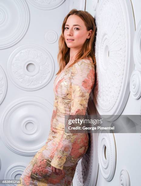 Karine Vanasse poses in the E-Talk Portrait Studio at the 2017 Canadian Screen Awards at the Sony Centre For Performing Arts on March 12, 2017 in...