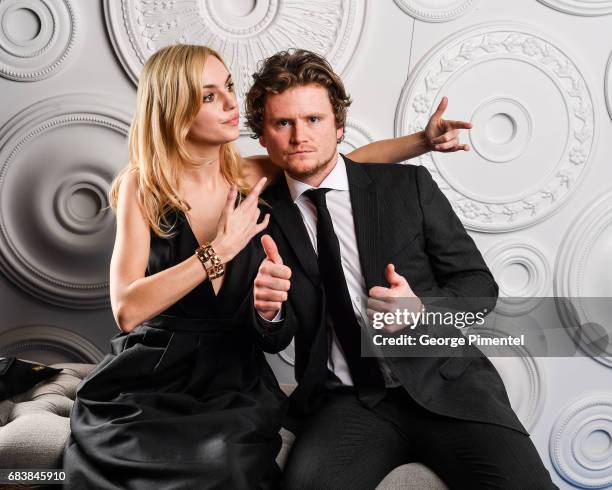 Michelle Mylett and Nathan Dales pose in the E-Talk Portrait Studio at the 2017 Canadian Screen Awards at the Sony Centre For Performing Arts on...