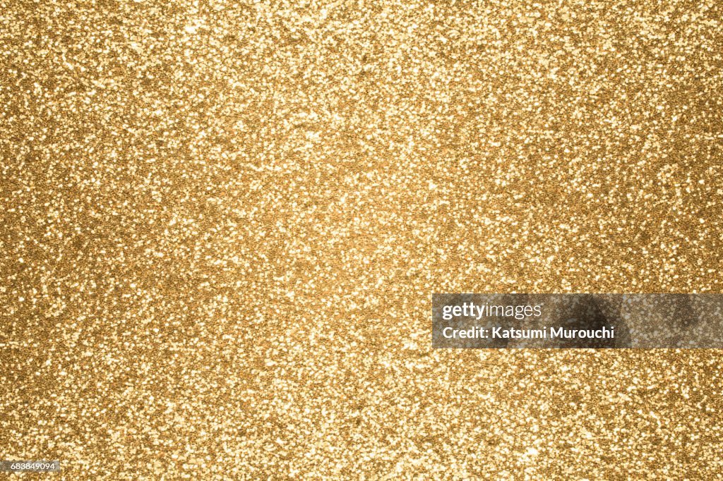 Golden glitter textures background