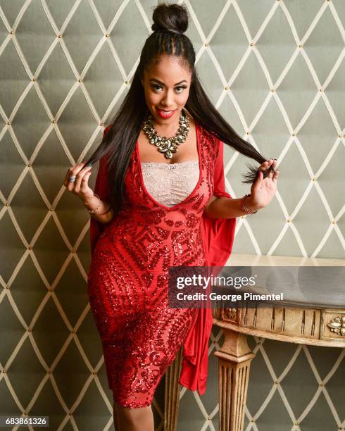 Patricia Jaggernauth poses in the 2017 Canadian Arts And Fashion Awards Portrait Studio at the Fairmont Royal York Hotel on April 7, 2017 in Toronto,...